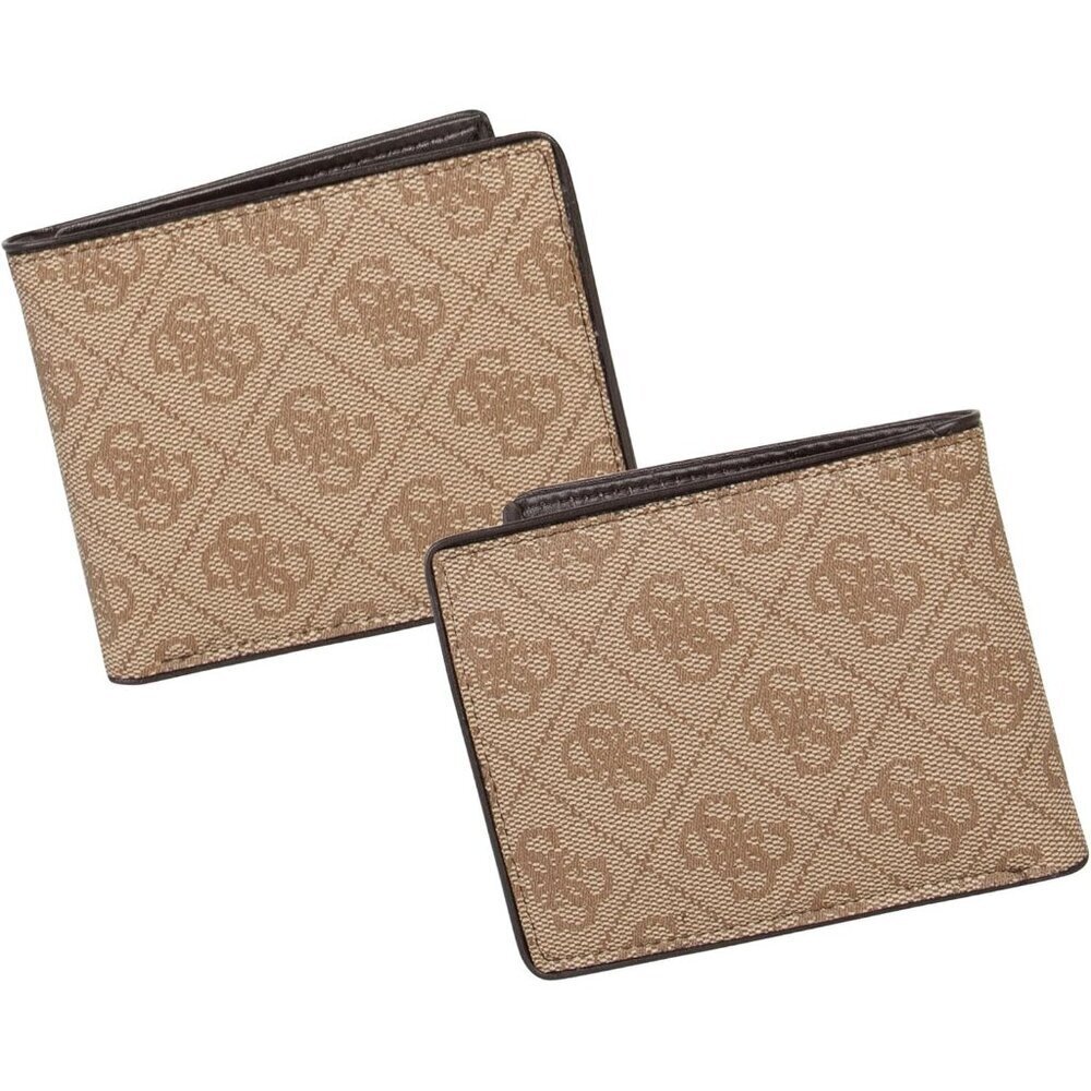 🆕Men's Brown/Brown Logo Imported Leather Pass Case Wallet - Picture 6 of 6